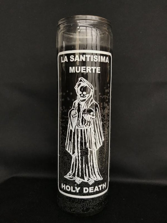 どんな願いも叶えるといわれる!サンタ・ムエルテ★キャンドル Black