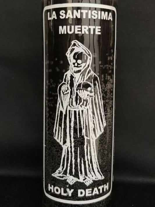 どんな願いも叶えるといわれる!サンタ・ムエルテ★キャンドル Black