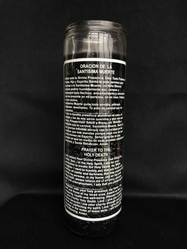 どんな願いも叶えるといわれる!サンタ・ムエルテ★キャンドル Black