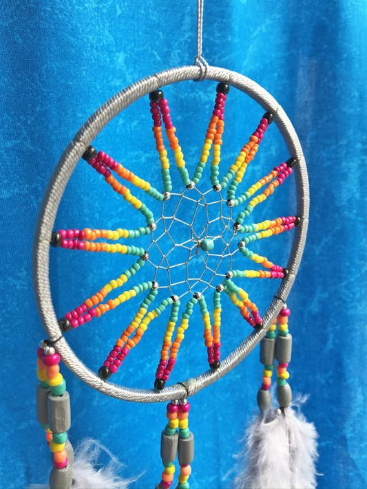 悪いものを消滅させ夢を掴む!ドリームキャッチャー大☆グレー