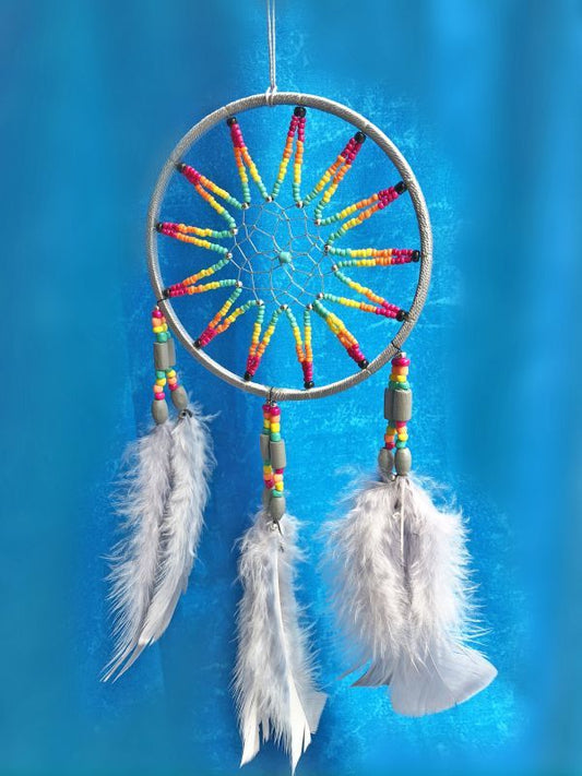 悪いものを消滅させ夢を掴む!ドリームキャッチャー大☆グレー