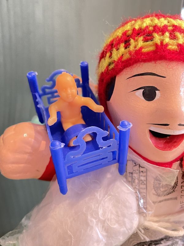 かなりお得!お願い赤ちゃんセットB 赤ちゃんベビーベッド&出産証明書【エケコ人形用・小物のみの価格】