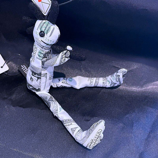 お金がお金を呼ぶ!ドル柄!ホワイトココペリストラップ