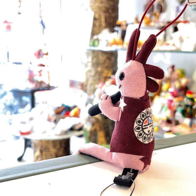 ココペリDOLLスウェードストラップ★サンフェイス 〜話題の幸せを呼ぶ精霊〜