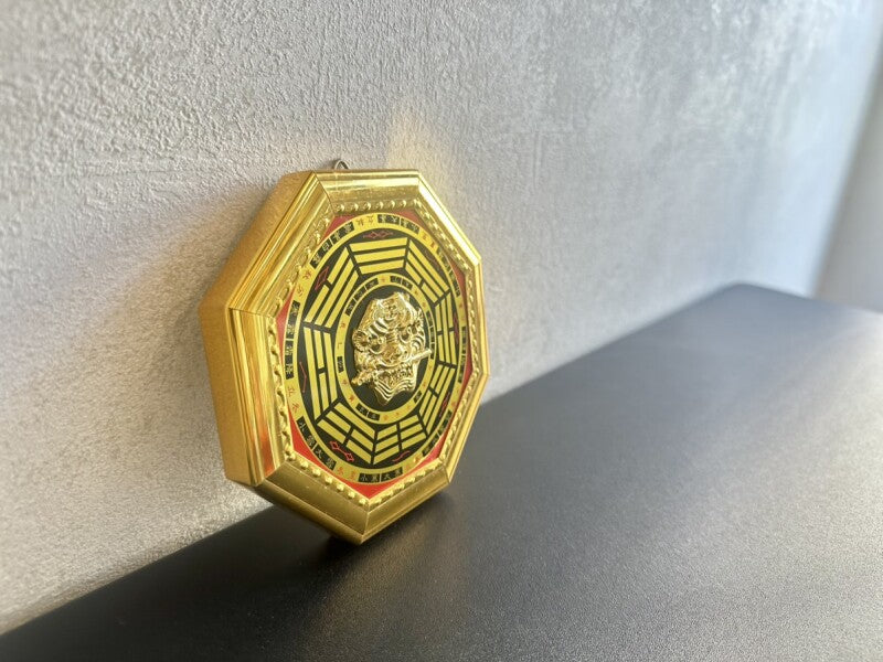 究極の魔除け!悪気を跳ね返す!最強の八卦羅盤虎 赤 小