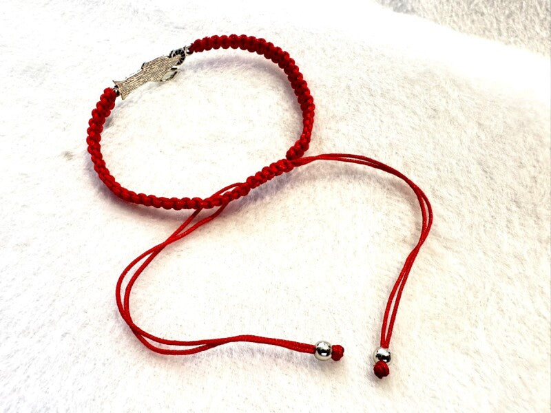 強力な恋愛成就のための!どんな願いも叶えるといわれる!サンタ・ムエルテ★紅ブレスレット