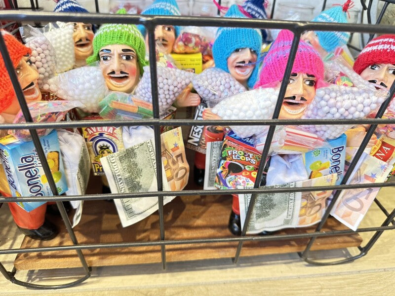 【限定】『ボリビア産!』ボリビアンフェイス♪ 荷物たっぷりエケコ(エケッコ)人形 LLサイズ(約20センチ)