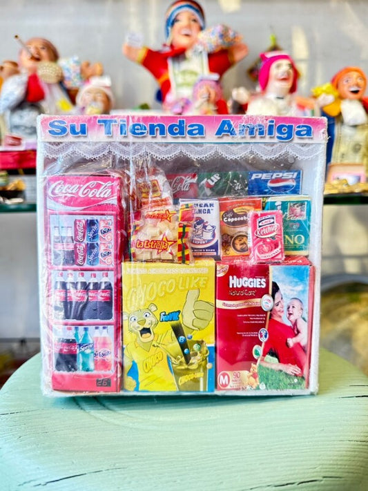 商売繫盛!お店が持ちたい!願掛け小物★お店(大・パープル)紙幣付き