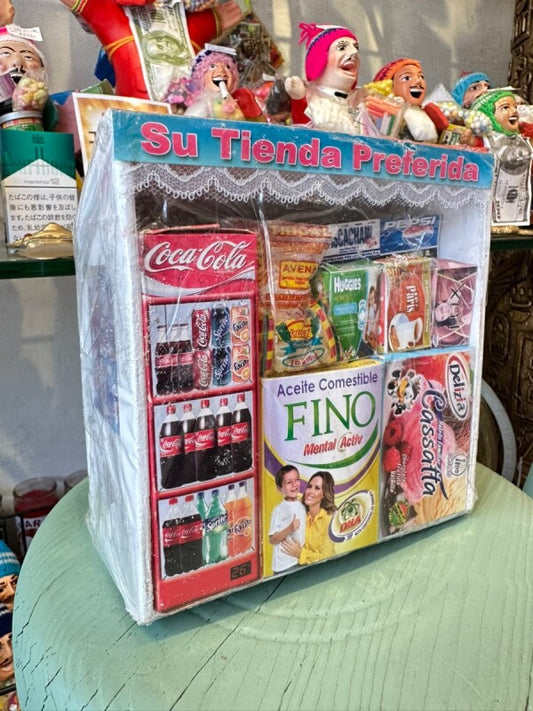 商売繫盛!お店が持ちたい!願掛け小物★お店(大・オレンジ)紙幣付き