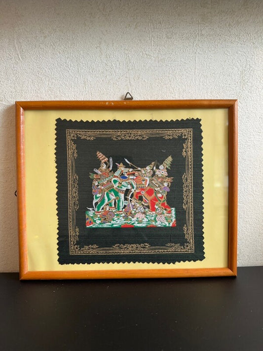 祝いの宴 タイ民族楽器 ピン・ソー・サームサーイ シルクアートのコピー