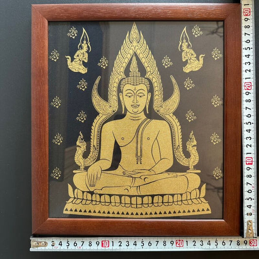 毎日が安定して過ごせるように見守る仏 プラプッタループ パーンマーラシャイ タイ・シルクアート