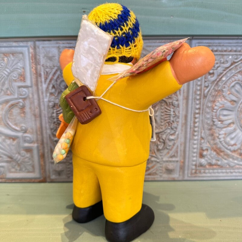 【イエロー】『ペルー産!』エケコ(エケッコー)人形★トールサイズ(約23センチ)