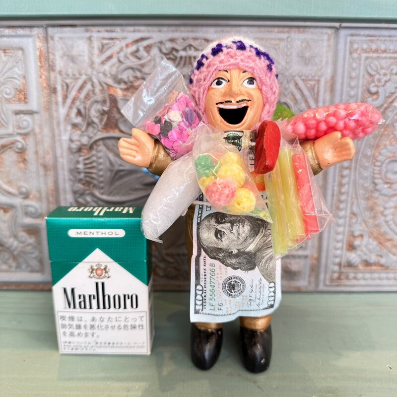 ゴールデン!!!エケコ(エケッコ)人形 Lサイズ(約18センチ)『ペルー産!』【お守り屋さんオリジナル】