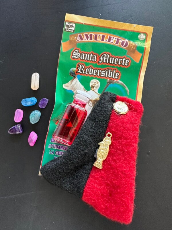一度に七つの願掛け!どんな願いも叶えるといわれる!サンタ・ムエルテのおまじないセットRB