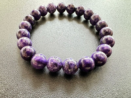 【特価】世界3大石☆道を切り開く!パワーストーン チャロアイト ブレスレット8ミリ【限定】