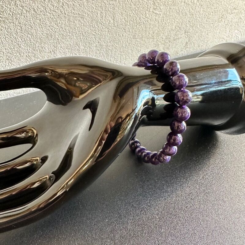 【特価】世界3大石☆道を切り開く!パワーストーン チャロアイト ブレスレット8ミリ【限定】