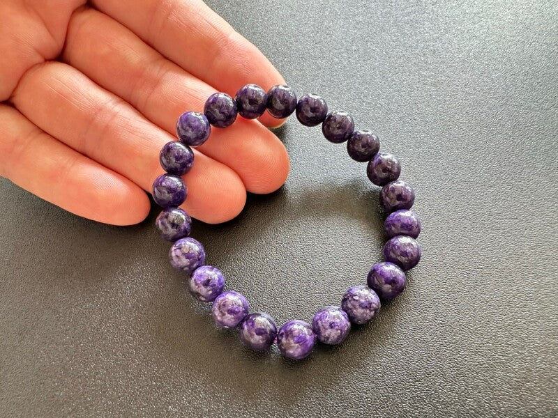 【特価】世界3大石☆道を切り開く!パワーストーン チャロアイト ブレスレット8ミリ【限定】