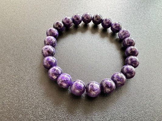 【特価】世界3大石☆道を切り開く!パワーストーン チャロアイト ブレスレット8ミリ【限定】