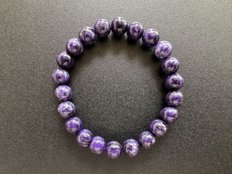 【特価】世界3大石☆道を切り開く!パワーストーン チャロアイト ブレスレット8ミリ【限定】