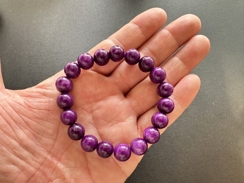 現代人の全ての悩みを解消する究極のヒーリングストーン!世界3大石☆スギライト10mmブレス