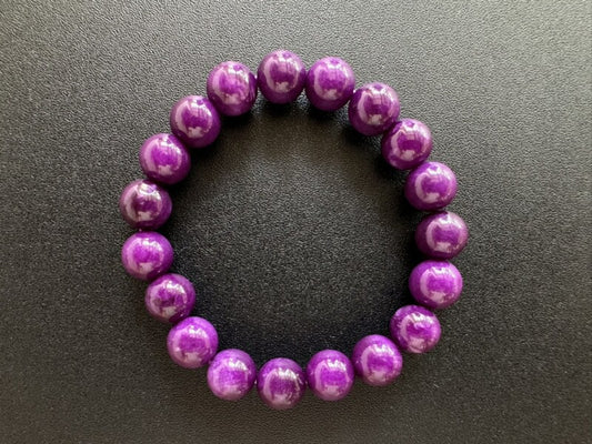 現代人の全ての悩みを解消する究極のヒーリングストーン!世界3大石☆スギライト10mmブレス