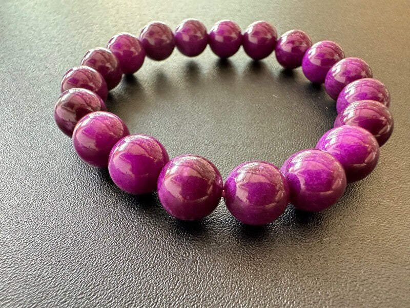 現代人の全ての悩みを解消する究極のヒーリングストーン!世界3大石☆スギライト10mmブレス