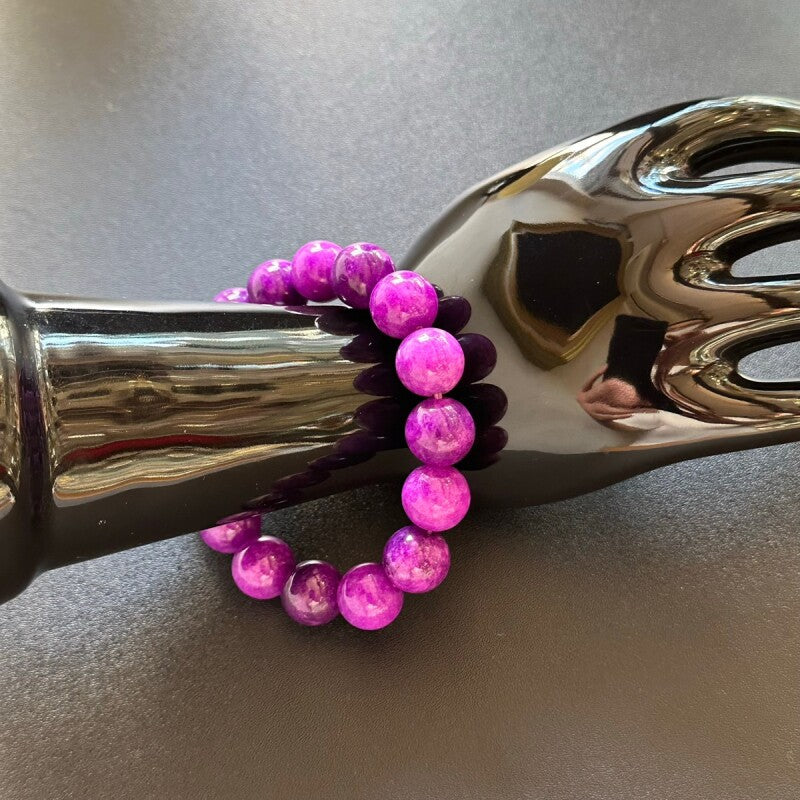 現代人の全ての悩みを解消する究極のヒーリングストーン!世界3大石☆スギライト12mmブレス