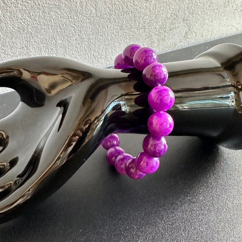 現代人の全ての悩みを解消する究極のヒーリングストーン!世界3大石☆スギライト12mmブレス