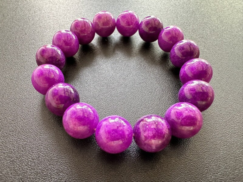 現代人の全ての悩みを解消する究極のヒーリングストーン!世界3大石☆スギライト12mmブレス