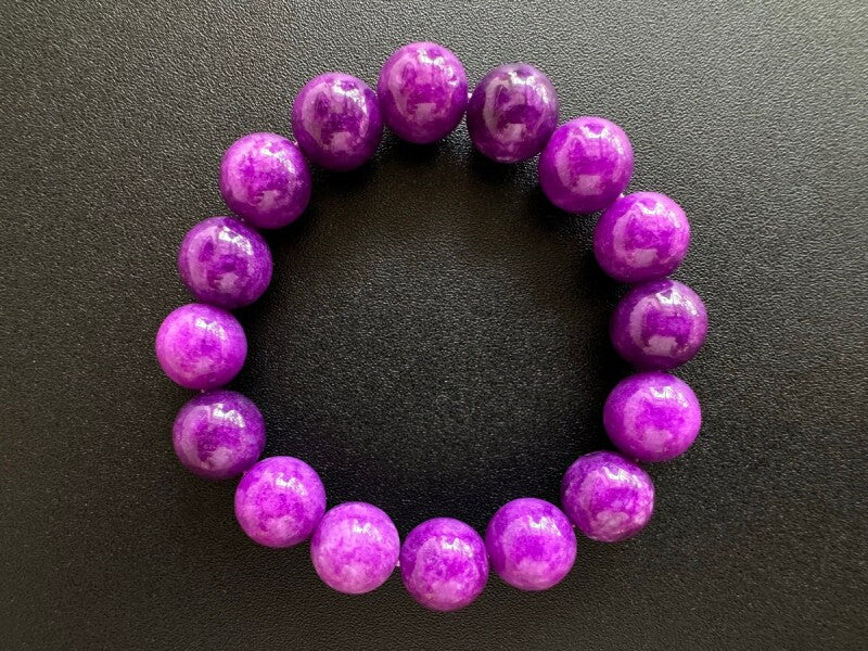 現代人の全ての悩みを解消する究極のヒーリングストーン!世界3大石☆スギライト12mmブレス