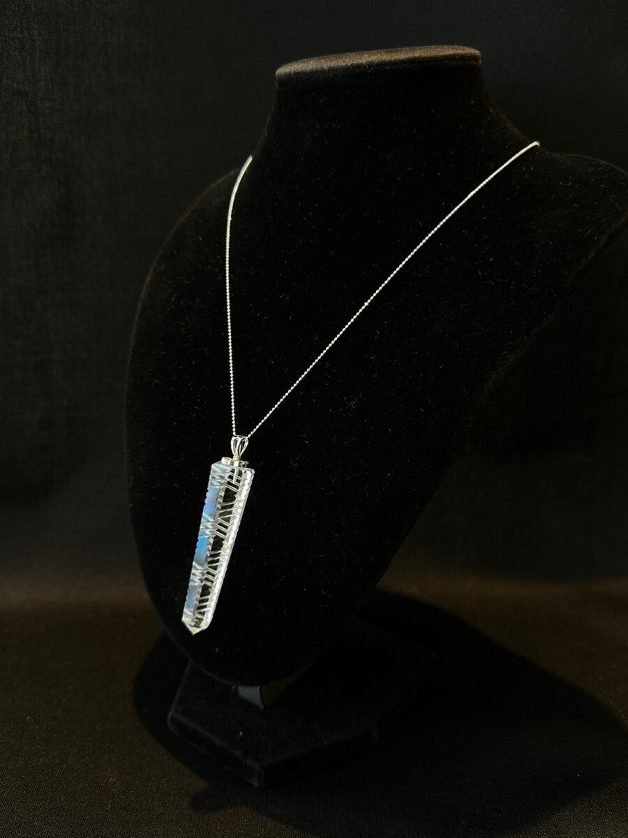 天運を味方につける!スパイラル水晶 ポイントペンダント