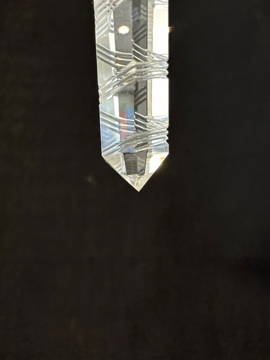 天運を味方につける!スパイラル水晶 ポイントペンダント