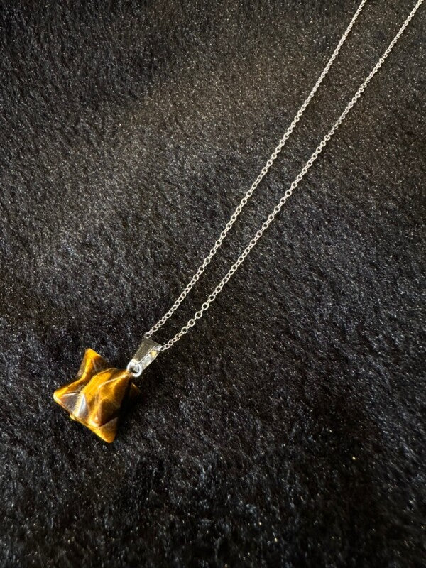 強力な保護力を持つ!マカバスターネックレス★タイガーアイ〜金運・仕事運を増幅させる