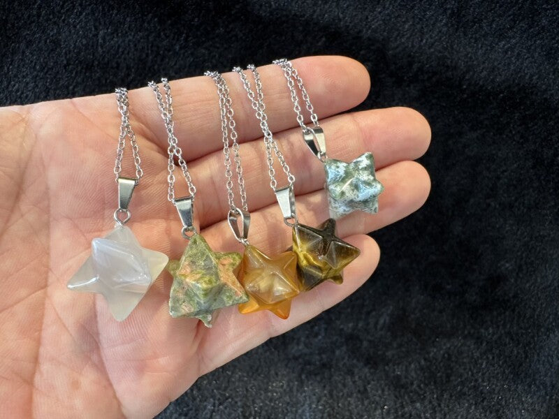 強力な保護力を持つ!マカバスターネックレス★ツリーアゲート〜精神安定・病気治癒力を増幅させる