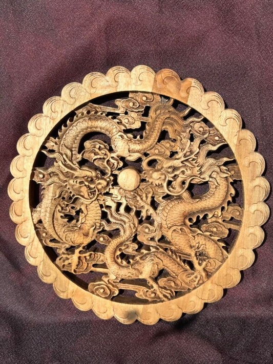 二匹の龍が絡み合い最強のエネルギーを生み出す!【双龍】パワースポットレリーフ