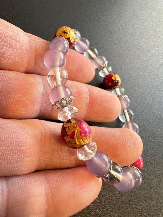 自分を変え恋の縁を掴む! ありとあらゆる運気向上!霊獣四神彫りピンクタイガーアイ&奇跡の石ラベンダージェイド