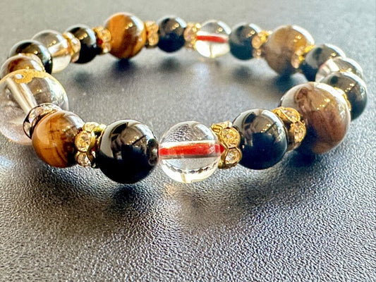 最強の金運&最高の財運を得る!虎彫り水晶&タイガーアイ&オニキス