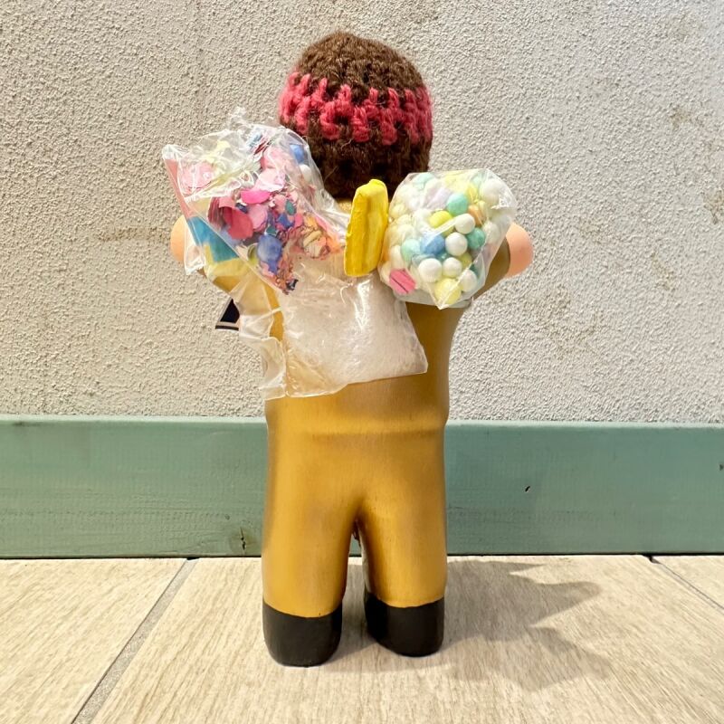 ゴールド!エケコ(エケッコ)人形 Lサイズ(約18.5センチ)『ペルー産!』