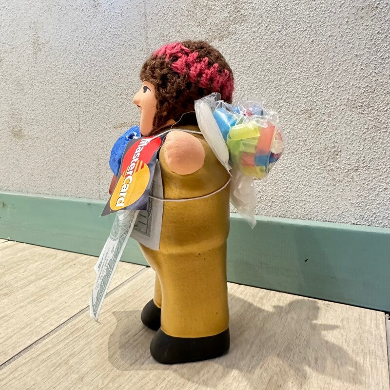 ゴールド!エケコ(エケッコ)人形 Lサイズ(約18.5センチ)『ペルー産!』