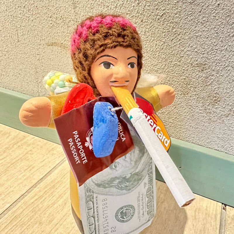 ゴールド!エケコ(エケッコ)人形 Lサイズ(約18.5センチ)『ペルー産!』