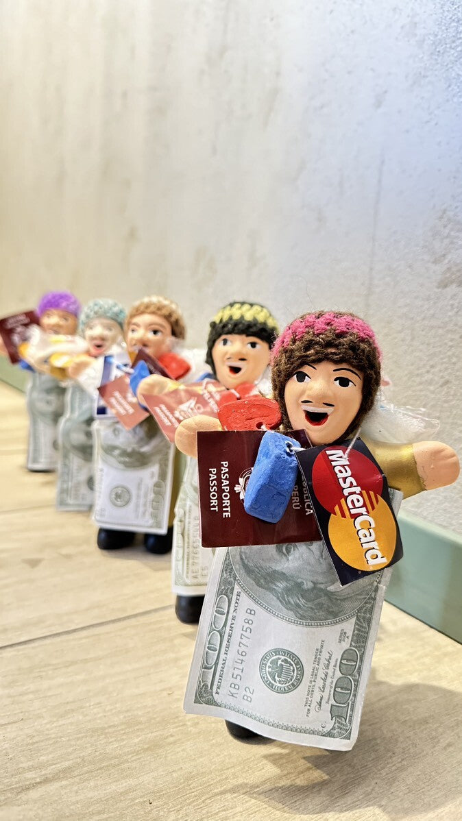 ゴールド!エケコ(エケッコ)人形 Lサイズ(約18.5センチ)『ペルー産!』