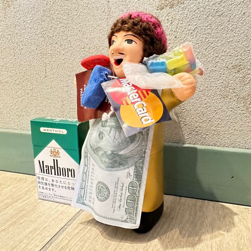 ゴールド!エケコ(エケッコ)人形 Lサイズ(約18.5センチ)『ペルー産!』