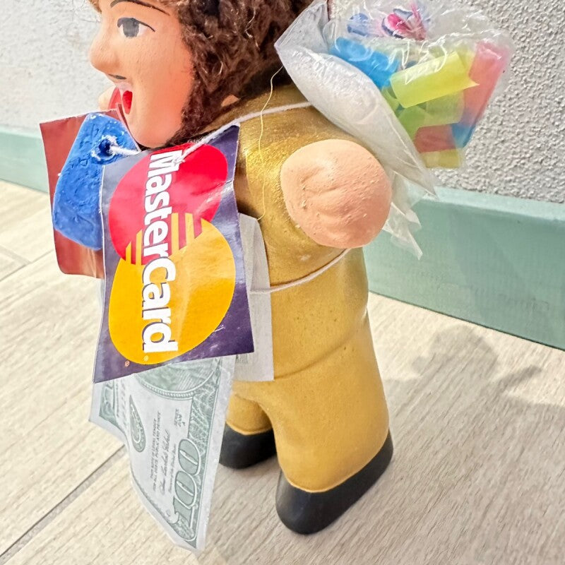 ゴールド!エケコ(エケッコ)人形 Lサイズ(約18.5センチ)『ペルー産!』