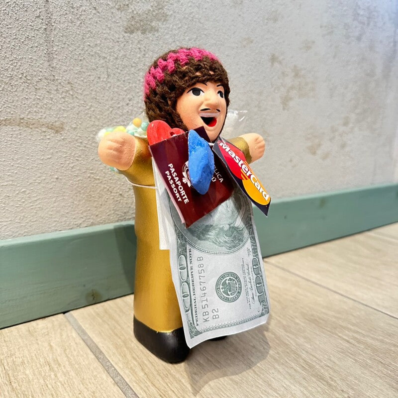 ゴールド!エケコ(エケッコ)人形 Lサイズ(約18.5センチ)『ペルー産!』