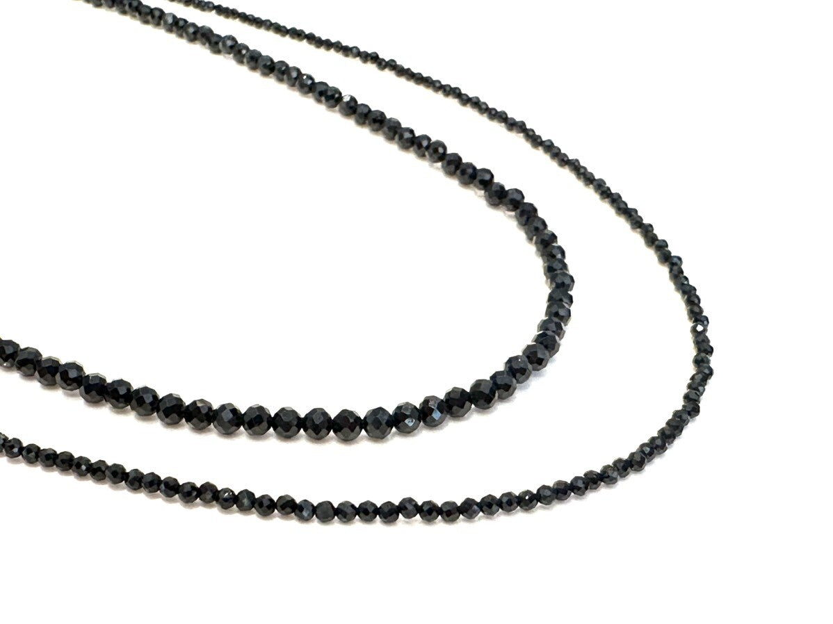 芸能人御用達♪身体エネルギーを活性化!魔除けにも ブラックスピネル・ネックレスS ~Silver925~