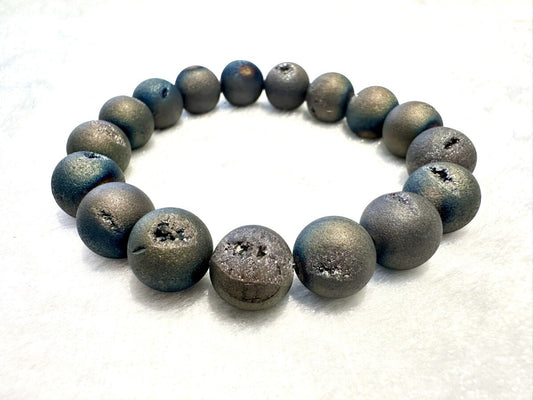 財宝を集める!龍穴!ドルジーアゲート ブレス 12mm珠