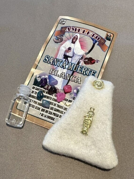 一度に七つの願掛け!どんな願いも叶えるといわれる!サンタ・ムエルテのおまじないセットWH