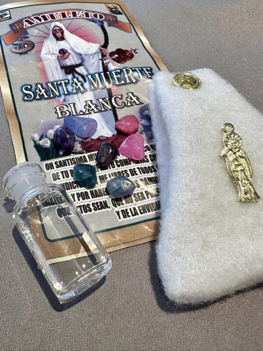 一度に七つの願掛け!どんな願いも叶えるといわれる!サンタ・ムエルテのおまじないセットWH