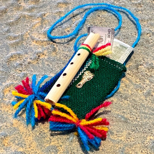 お金がたくさん集まります様に!ボリビアのお札入れ★チュスパ(長方形) エケコ人形小物(小物のみの価格)