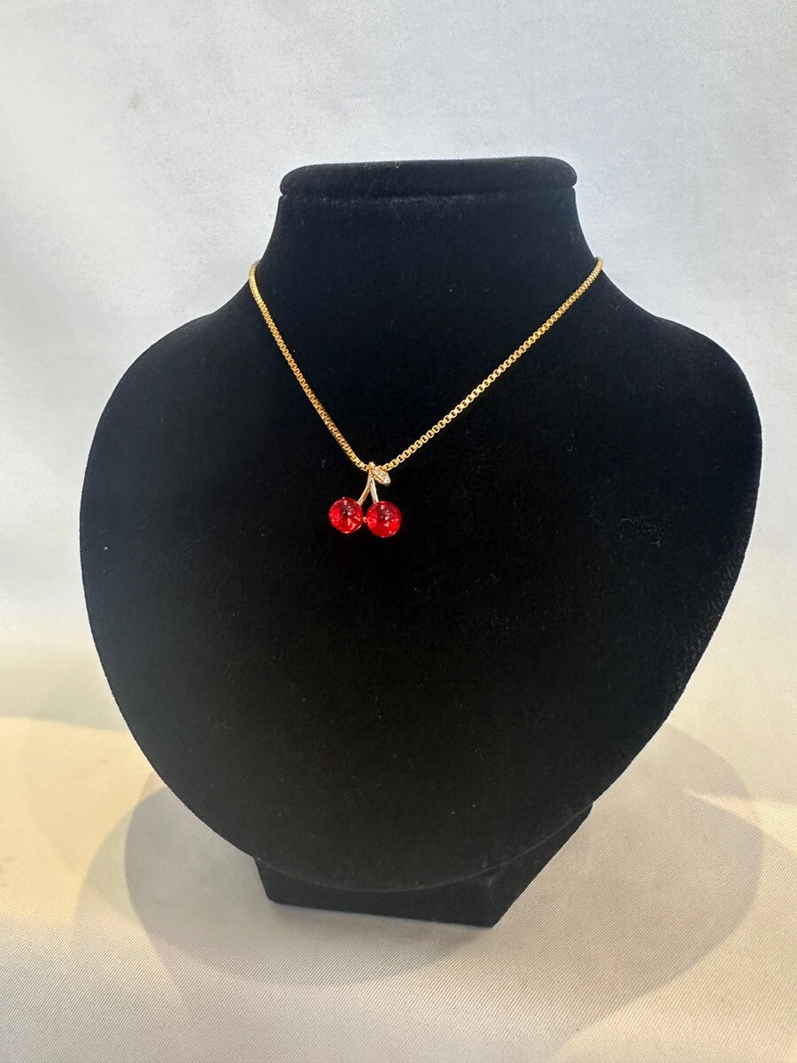 小さな恋♡さくらんぼネックレス